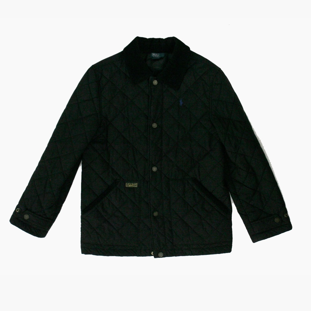 Ralph Lauren Navy Blue Quilted Jacket Large 14 16